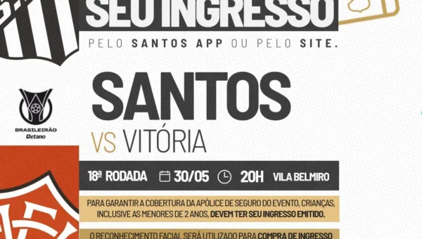 Santos x Vitória: onde assistir ao vivo, horário e Vila Belmiro