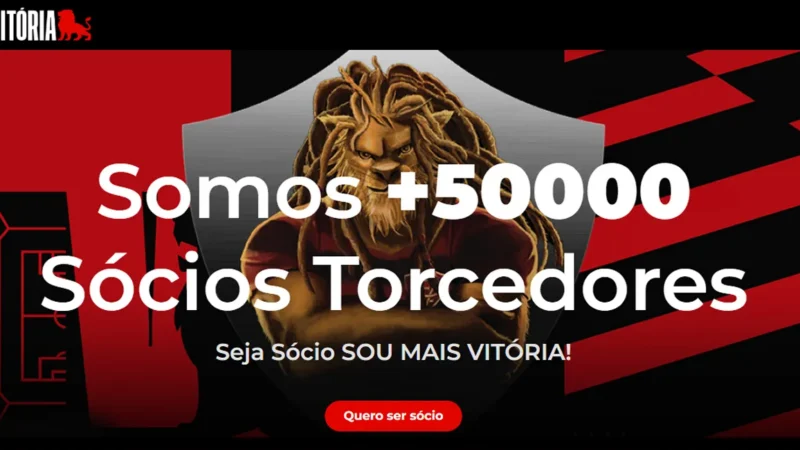 Sou Mais Vitória atinge 50 mil sócios — marca histórica do Esporte Clube Vitória, rubro-negro baiano
