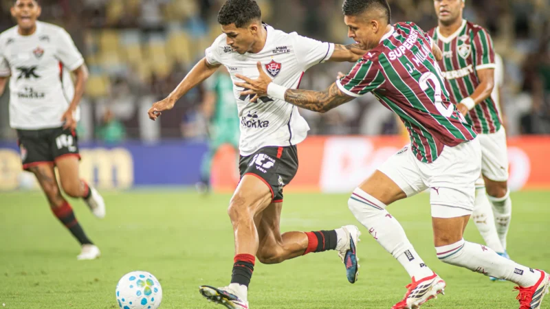 Vitória joga bem e arranca empate com o Fluminense no Maracanã