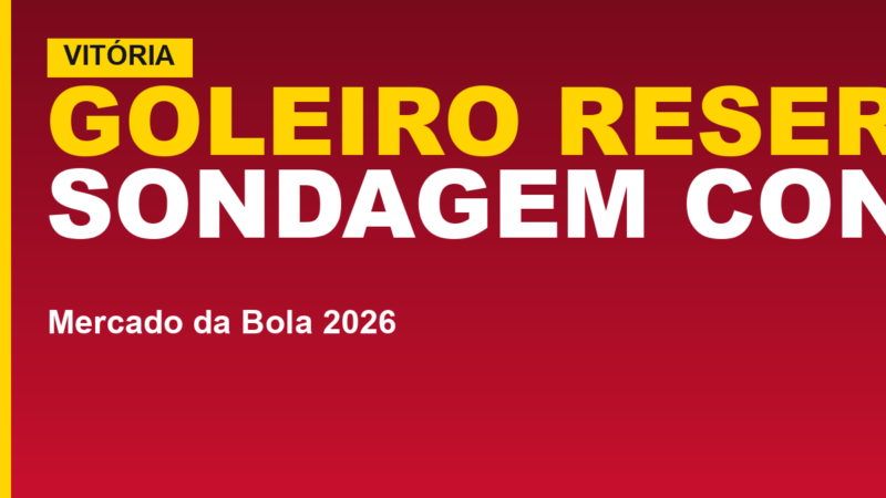 Lucas Arcanjo, goleiro titular do Esporte Clube Vitória, durante treino no Barradão