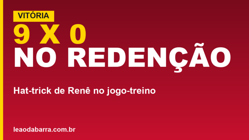Vitória vence o Redenção por 9 a 0 neste sábado; veja os gols