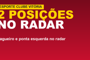 Vitória tem 2 posições no radar de reforços; veja quais, diz Mota