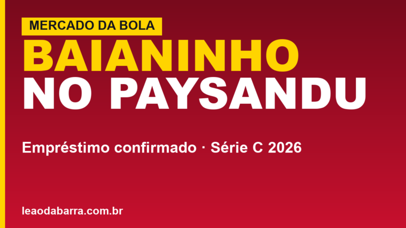 Vitória recebe proposta do Paysandu por Baianinho; veja o perfil