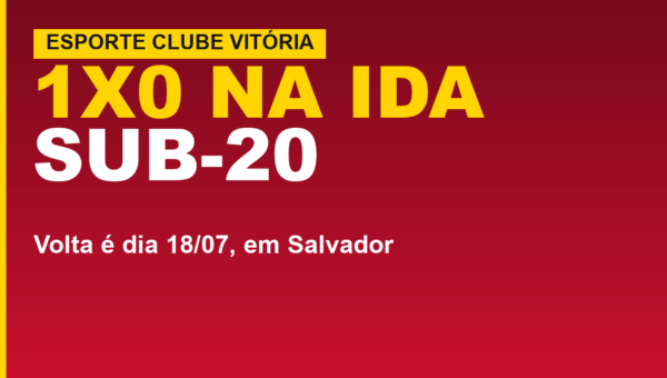 Vitória Sub-20 tem revés na ida da semifinal do Baianão; veja a volta