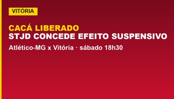 Vitória: Cacá liberado pelo STJD; veja o motivo e o que muda