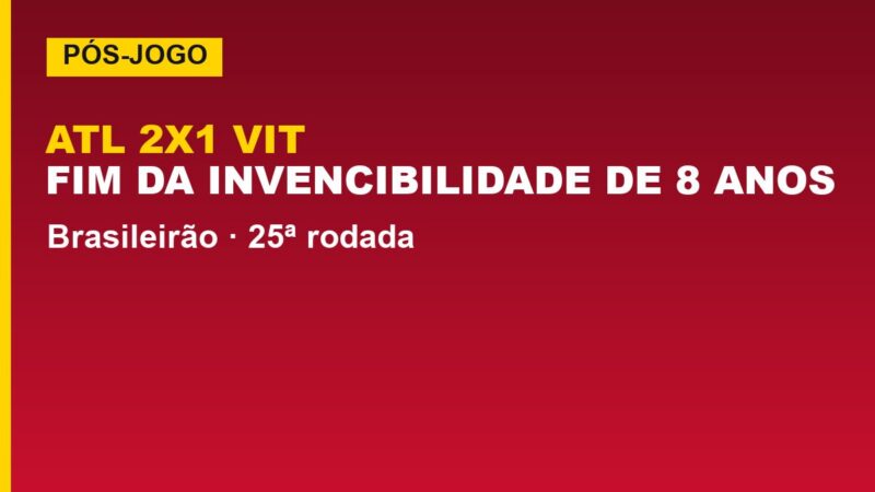 Vitória confirma derrota de virada para o Atlético-MG; veja os gols