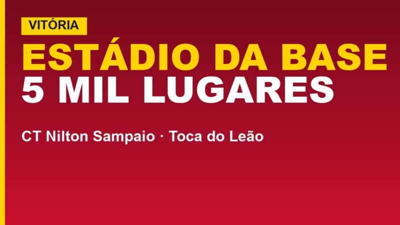 Vitória confirma estádio da base: 5 mil lugares; veja a obra