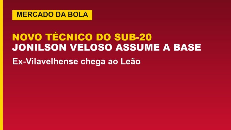 Vitória anuncia novo técnico do sub-20: quem é Jonilson Veloso