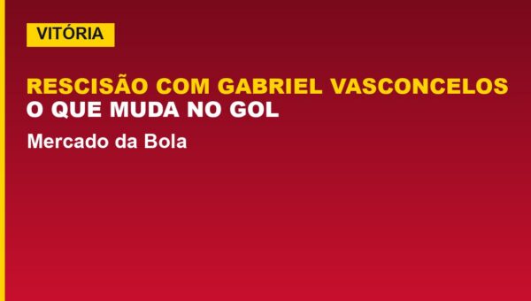 Vitória rescinde com Gabriel Vasconcelos: o que muda no gol
