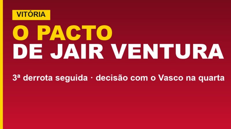 Vitória x Vasco: Jair revela pacto; veja o que disse sobre o teto