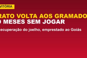 Vitória tem boa notícia: Rato volta aos gramados após 9 meses