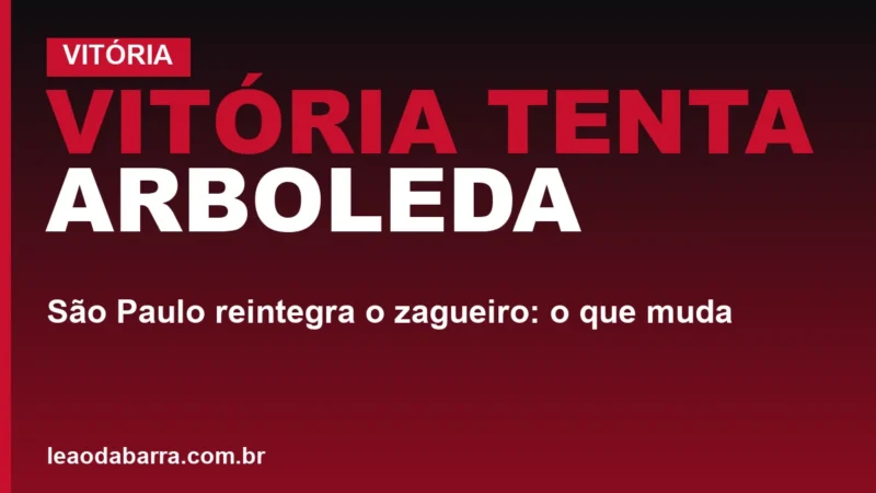Vitória tenta Arboleda; São Paulo reintegra o zagueiro: o que muda