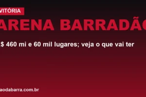 Arena Barradão: R$ 460 mi e 60 mil lugares; veja o que vai ter