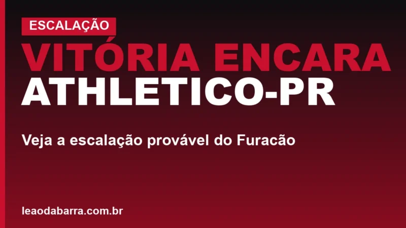 Vitória encara Athletico-PR: veja a escalação provável do Furacão