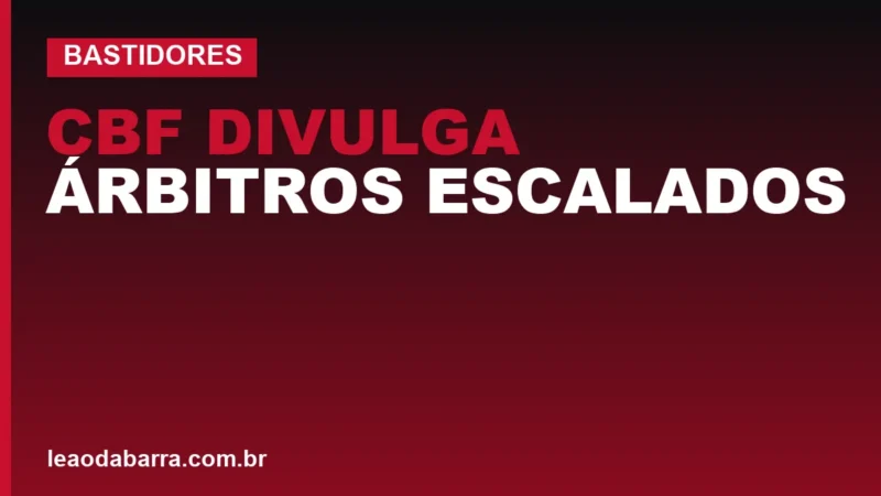 CBF divulga árbitros escalados para Chapecoense x Vitória nesta semana