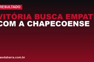 Vitória busca empate com a Chapecoense mesmo com um jogador a menos no Brasileirão