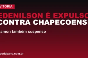 Edenilson é expulso contra Chapecoense e desfalca Vitória contra São Paulo; Ramon também suspenso