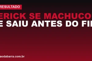 Erick se machucou e saiu antes do fim na derrota do Vitória