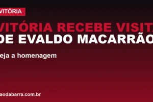 Vitória recebe visita de Evaldo Macarrão no Barradão; veja a homenagem