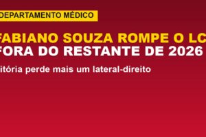 Fabiano Souza rompe LCA no Vitória; veja quem joga na lateral
