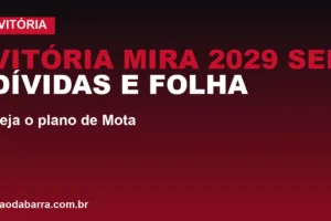 Vitória mira 2029 sem dívidas e folha maior: veja o plano de Mota