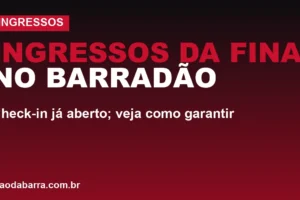 Ingressos da final no Barradão: check-in já aberto; veja como garantir