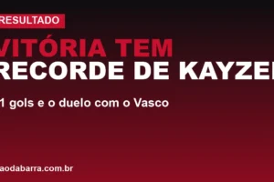 Vitória tem recorde de Kayzer: 21 gols e o duelo com o Vasco