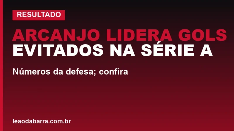 Arcanjo lidera gols evitados na Série A: números da defesa; confira