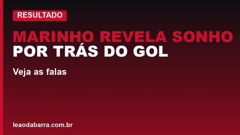 Vitória vibra: Marinho revela sonho por trás do gol; veja as falas