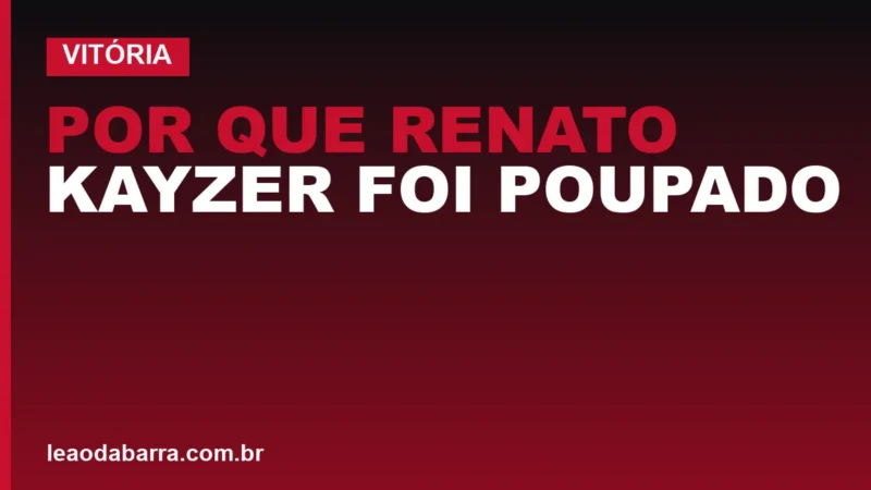 Por que Renato Kayzer foi poupado contra o Cruzeiro? Entenda a decisão