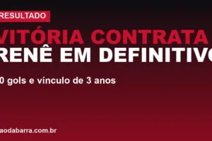 Vitória contrata Renê em definitivo: 10 gols e vínculo de 3 anos
