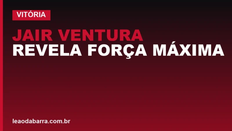 Jair Ventura revela força máxima no Vitória antes da decisão no Nordestão