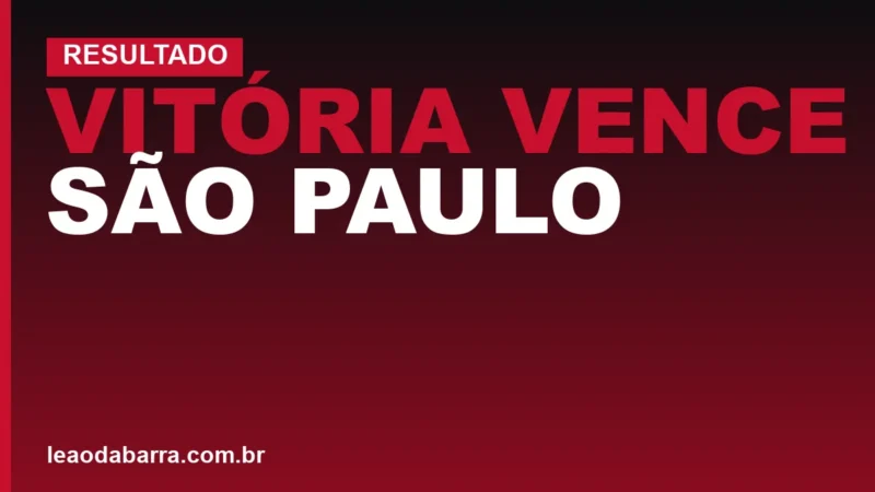 Vitória vence São Paulo por 2 a 0 e conquista vitória importante no Brasileirão