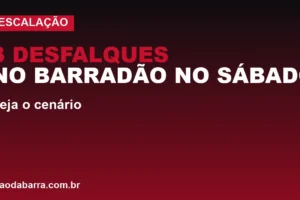 Vitória: 3 desfalques no Barradão no sábado; veja o cenário
