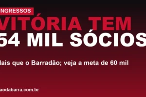 Vitória tem 54 mil sócios: mais que o Barradão; veja a meta de 60 mil