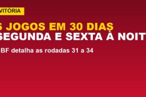Vitória tem 6 jogos em 30 dias: segunda e sexta; veja onde assistir