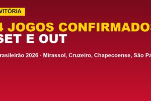 CBF confirma 4 jogos do Vitória; veja datas e horários