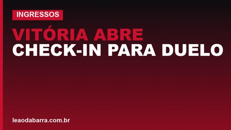 Vitória abre check-in para duelo com Juazeirense na Copa do Nordeste