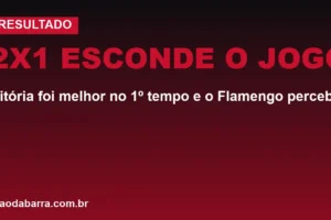 2x1 esconde o jogo: Vitória foi melhor no 1º tempo e o Flamengo percebeu