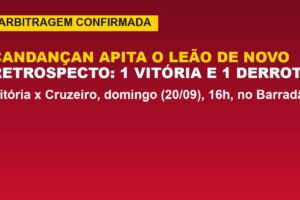 Vitória x Cruzeiro tem árbitro conhecido do Leão; veja o retrospecto