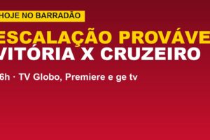 Vitória x Cruzeiro hoje: escalação provável e onde assistir
