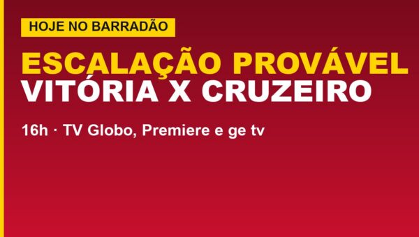 Vitória x Cruzeiro hoje: escalação provável e onde assistir
