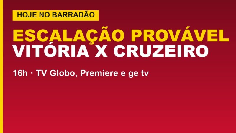 Vitória x Cruzeiro hoje: escalação provável e onde assistir