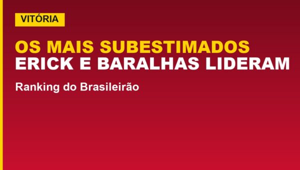Vitória tem os 2 mais subestimados do Brasileirão; veja o ranking