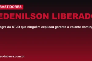Edenilson liberado: regra do STJD que ninguém explicou garante o volante domingo