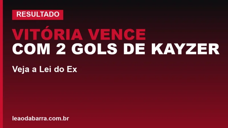 Vitória vence com 2 gols de Kayzer e fatura o penta; veja a Lei do Ex