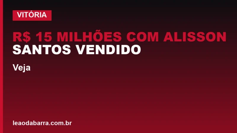 Vitória: R$ 15 milhões com Alisson Santos vendido ao Napoli; veja