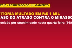 Vitória é multado em R$ 1 mil pelo STJD; veja o caso do atraso