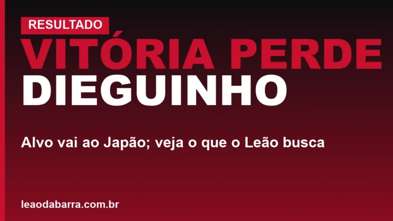 Vitória perde Dieguinho: alvo vai ao Japão; veja o que o Leão busca