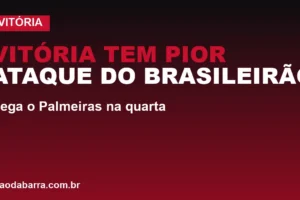 Vitória tem pior ataque do Brasileirão: pega o Palmeiras na quarta